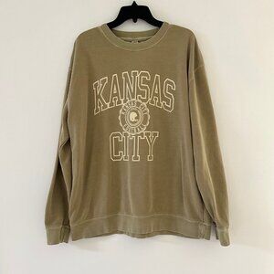 Kansas City Football Sweatshirt Womens Size XL Pullover Athletic Crewneck Cheifs